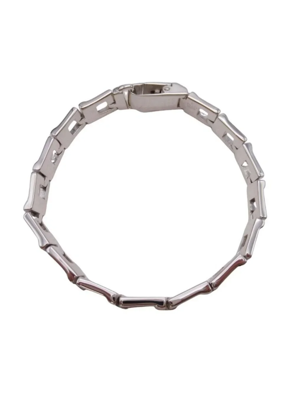 Gucci New Polished Logo Chain Bracelet Silver